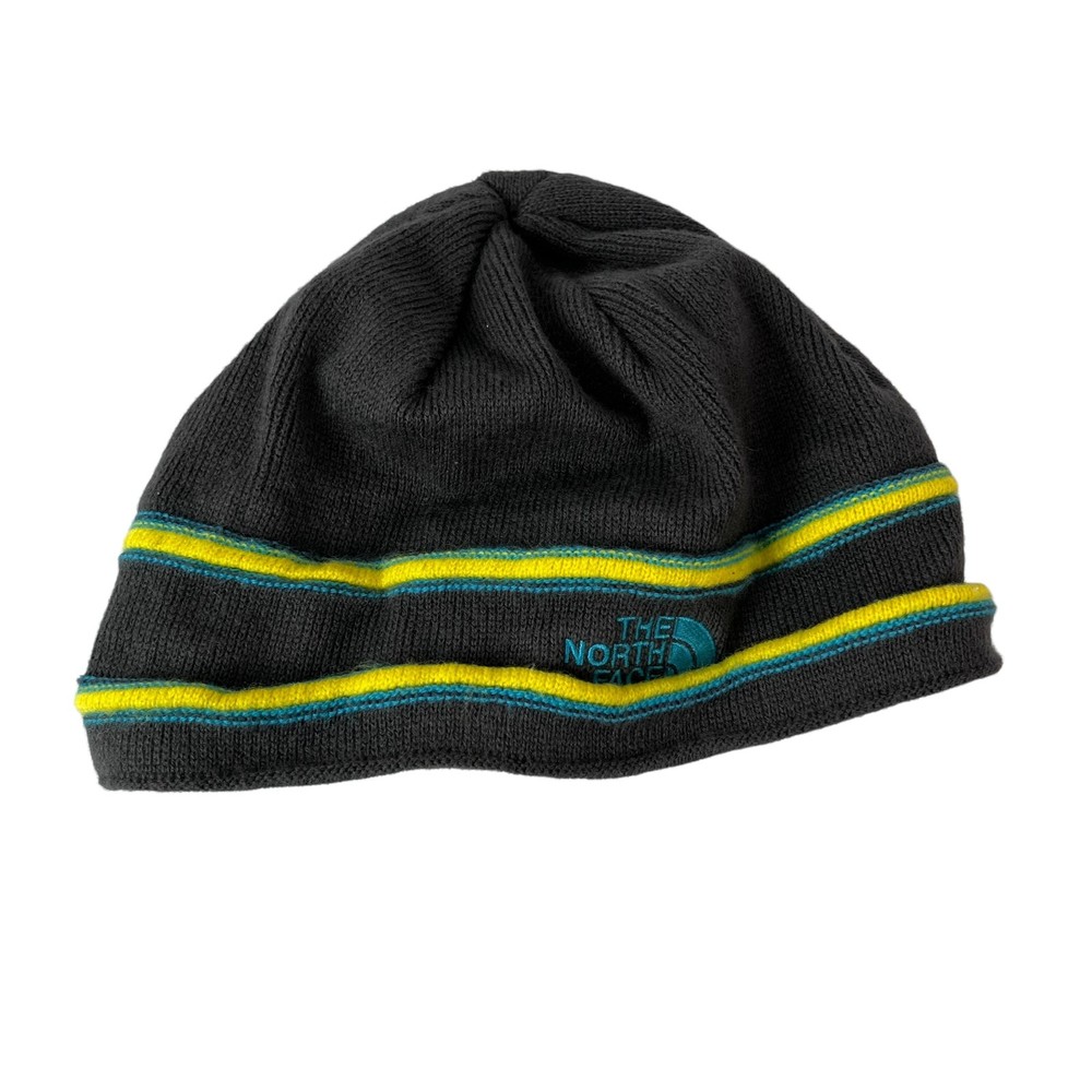 The North Face Kids Fleece Beanie Winter Hat Black Medium Cozy Outdoor Warm